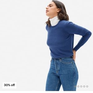 Everlane Cashmere Crew Sweater S Blue